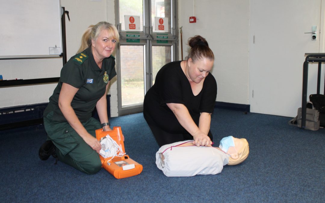 Resuscitation event at Congleton Library